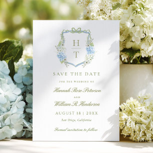 Reserve A Data Elegante Crista de Hortênsia Casamento