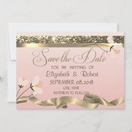Reserve A Data Elegante Estiloso Floral Salve A Data