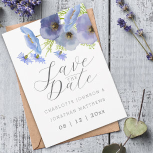 Reserve A Data Elegante Floral de Aquarela de Flores Silvestres p