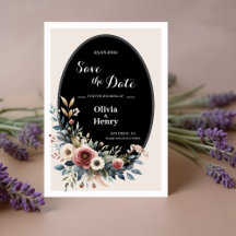 Elegante Floral Rústico Casamento Salve A Data