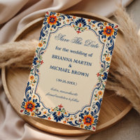 Elegante Folk Botânico Romântico Mexicano