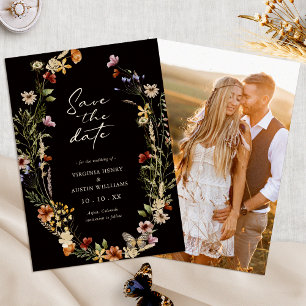 Reserve A Data Elegante Foto Boho Salve O Dia