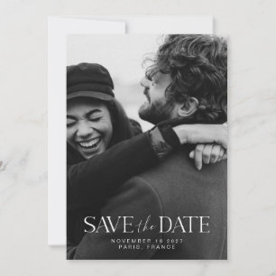 Reserve A Data Elegante Fotografia de Casal com Caligrafia Minima
