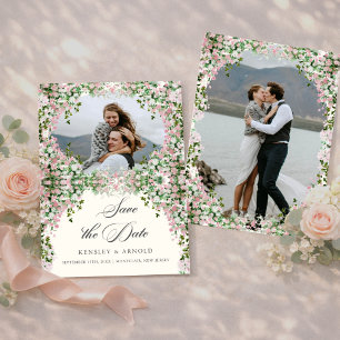 Reserve A Data Elegante Jardim Rosa Save The Date