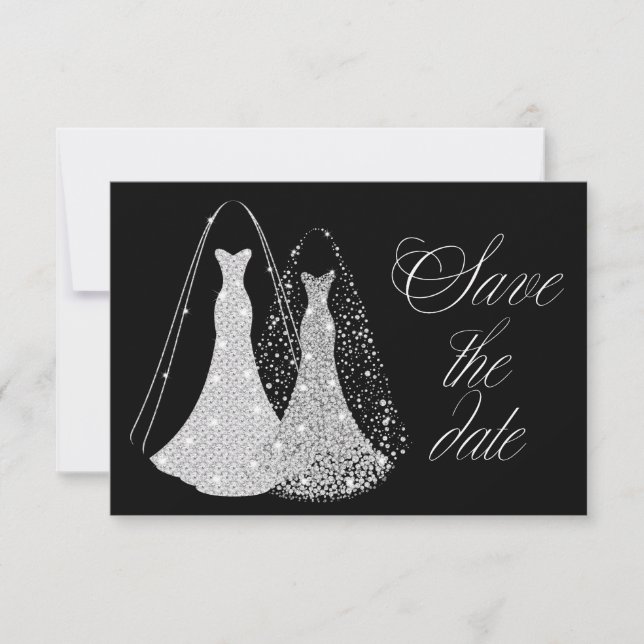 Reserve A Data Elegante Lésbica gay Salve a Data (Frente)