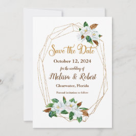 Reserve A Data Elegante Magnolia Salve a Data