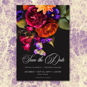 Reserve A Data Elegante Mal-humorado Vibrante Colheita Floral Cas