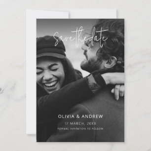 Reserve A Data Elegante Minimalista Salve a data com foto, Boho