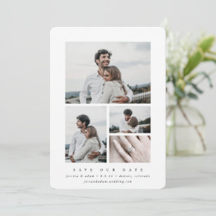Reserve A Data Elegante Multi Foto Mínima 
