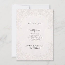 Reserve A Data Elegante Peônia Bege Floral Casamento Salve O Cart