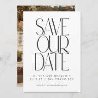 Elegante Preto Branco Simples Moderno Foto da Moda