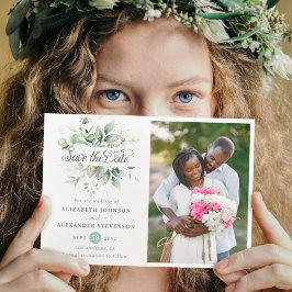 Reserve A Data Elegante Rustic Greenery Foto do casamento de euca