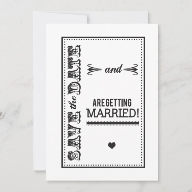 Reserve A Data Elegante Salvar a Data (Frente)