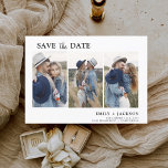 Reserve A Data Elegante Salve a Data 3 Foto Simples<br><div class="desc">Paisagem Moderna e Elegante Horizontal Três (3) Foto Salve o Magnete de Casamento de Data com tipografia de script com letra de mão. O ímã para salvar o convite de data inclui tipografia de script e chic e design simples para a qual você pode adicionar sua fotografia personalizada de noivado....</div>