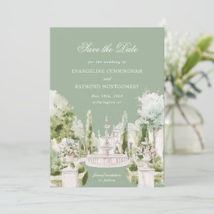 Reserve A Data Elegante Save The Data de Casamento no Jardim da M