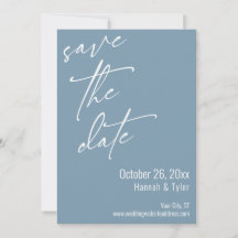 Elegante Script de Escrita à Mão Simples Azul Empo