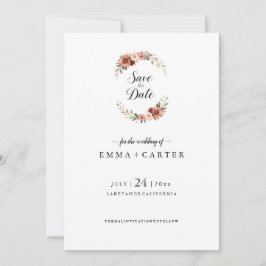 Reserve A Data Elegante Script Salve a Data com Rosa Pastel