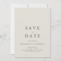 Elegante Serif Wedding Salvar Data