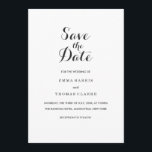 Reserve A Data Elegante Simples | Moderno Casamento Guardar O Car<br><div class="desc">Um casamento simples, mas elegante, salve o cartão. Este design apresenta uma fonte de script elegante para o título e uma fonte simples e clara sans-serif para o texto do corpo. As cores mostradas são uma sutil cinza escura. Essas fontes, juntamente com as fontes, podem ser personalizadas inteiramente de acordo...</div>