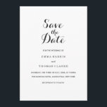 Reserve A Data Elegante Simples | Moderno Casamento Guardar O Car<br><div class="desc">Um casamento simples, mas elegante, salve o cartão. Este design apresenta uma fonte de script elegante para o título e uma fonte simples e clara sans-serif para o texto do corpo. As cores mostradas são uma sutil cinza escura. Essas fontes, juntamente com as fontes, podem ser personalizadas inteiramente de acordo...</div>