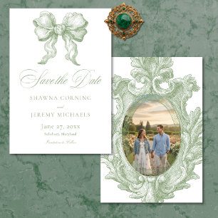 Reserve A Data Elegante Toile de Salvia Verde Mansão Francesa Fot