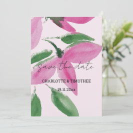 Reserve A Data Elegantes Flores Silvestres Rosa Românticas Arte A