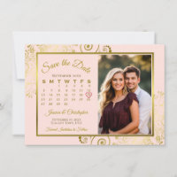 Elegantes Ondulações Douradas em Foto de Calendári
