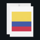 Reserve A Data Emblema com bandeira da Colômbia<br><div class="desc">Design de Presente Patriótico Colômbia. Sinal de País Souvenir. Política Nacional Marca Presente. Apresentação do Símbolo Nacional.</div>