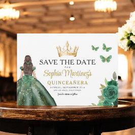 Reserve A Data Emerald Green Princess Quinceañera Salve a Data