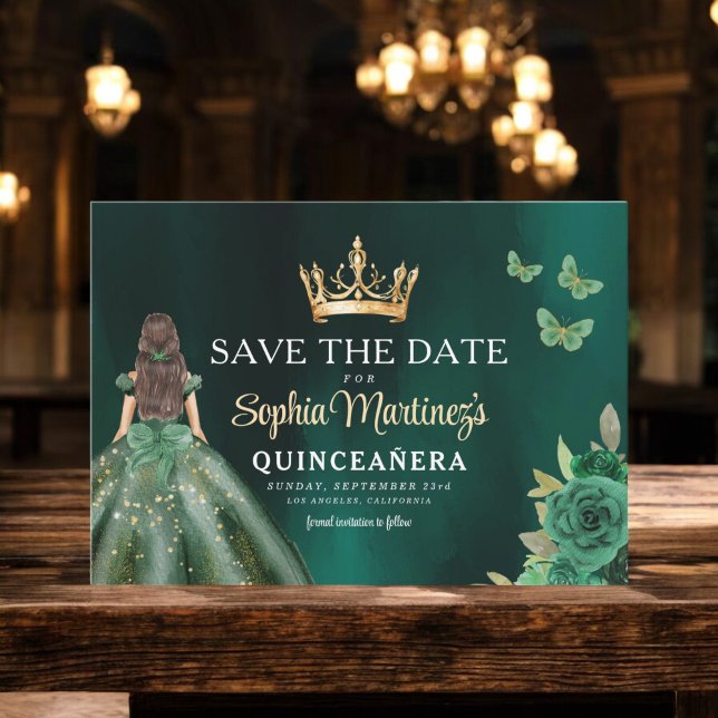 Reserve A Data Emerald Green Quinceanera (Criador carregado)