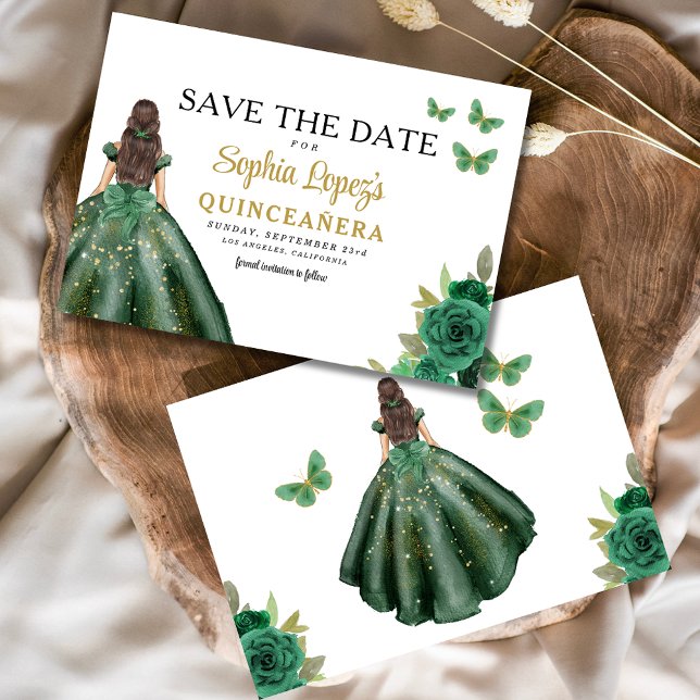 Reserve A Data Emerald Green Quinceanera (Criador carregado)