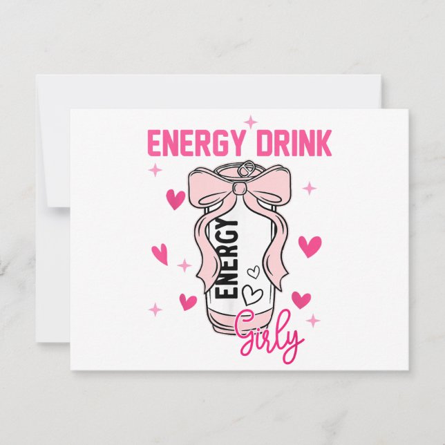 Reserve A Data Energy Beber Girly Funny Bebendo (Frente)