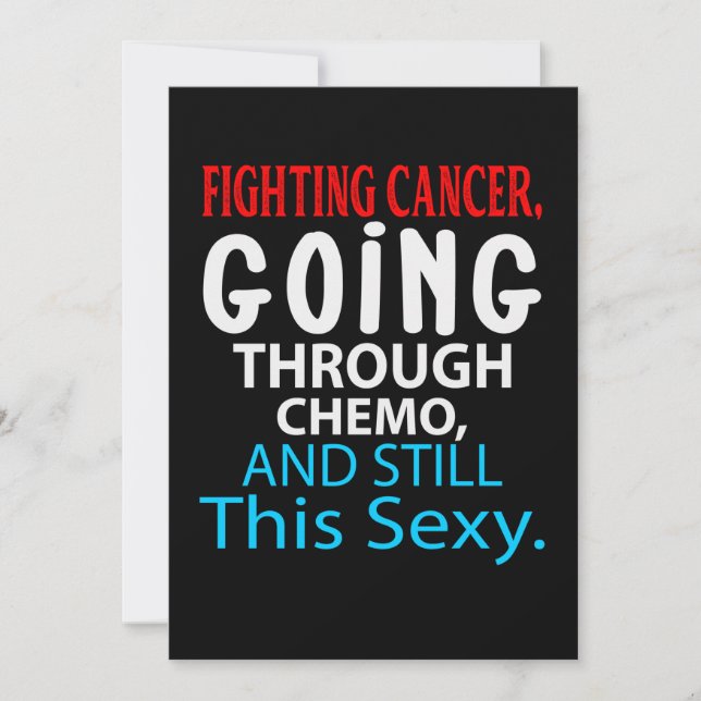Reserve A Data Engraçado Cancer Fighting Inspirational Quote Chem (Frente)