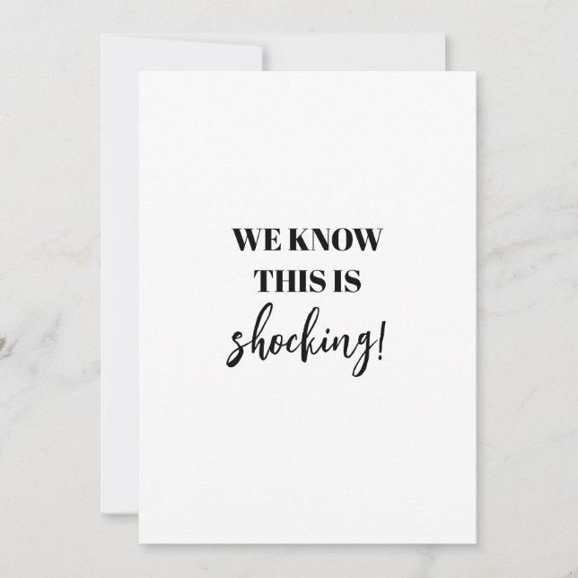 Reserve A Data Engraçado Chocante Finalmente Casando (Frente)