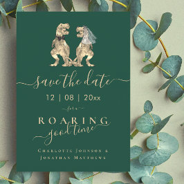 Reserve A Data Engraçado Dinossauro Que Pensou Casamento