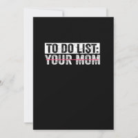 Engraçado Fazer Lista De Sua Mãe Sarcasmo Dizendo