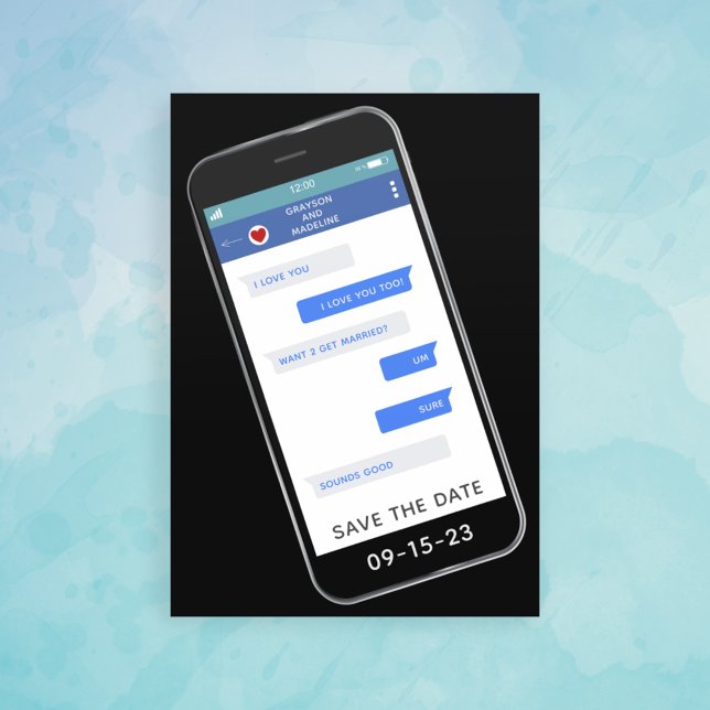 Reserve A Data Engraçado Mensagem de Texto Casamento Salvar A Dat (Criador carregado)
