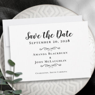 Reserve A Data Escrito Delicado Elegante Caligrafia Romântica Pre