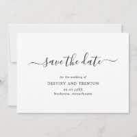 Escrito Elegante Casamento Moderno Simples Não Fot