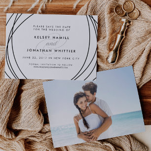 Reserve A Data Esferas Modernas Foto original opcional Salvar a