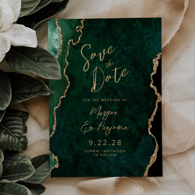Reserve A Data Esmeralda Verde Ágata Roteiro Casamento Salve a Da (Criador carregado)