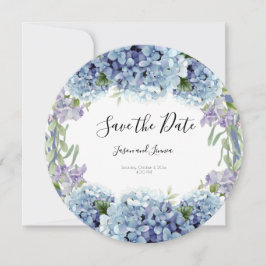 Reserve A Data Esqueça-Me-Não Flores Aquarela Elegante