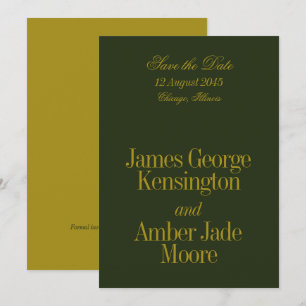 Reserve A Data Estilo Editorial Verde Oliva Chartreuse Casamento