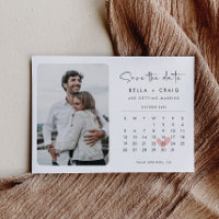 Estilo Moderno Salvar o Calendário de Fotografias 
