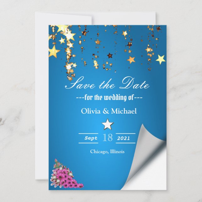 Reserve A Data Estrelas (Frente)