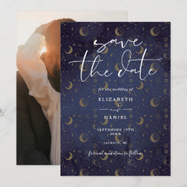 Reserve A Data Estrelas Místicas Celestiais E Foto De Casamento D