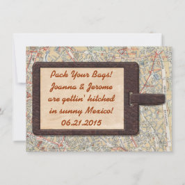 Reserve A Data Etiqueta de Bagagem Save The Date