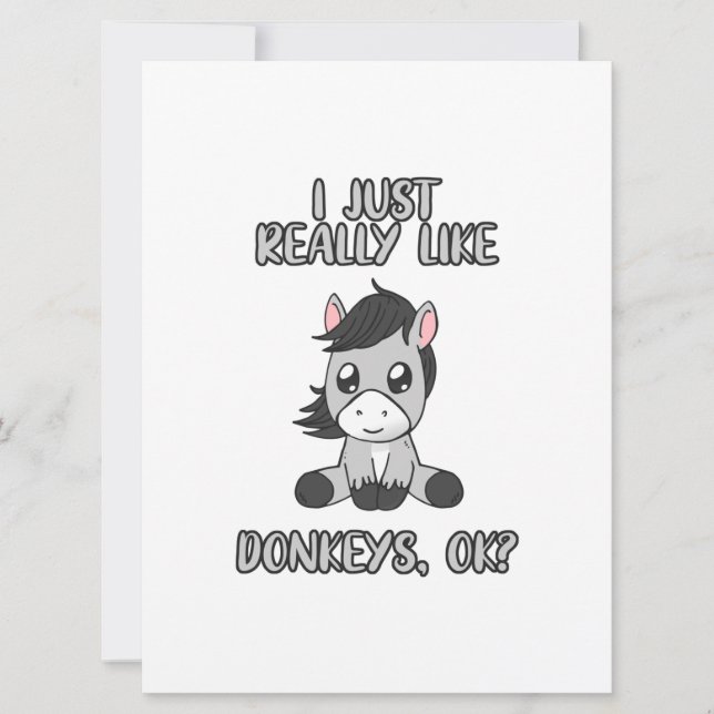 Reserve A Data Eu Gosto Muito De Donkeys (Frente)