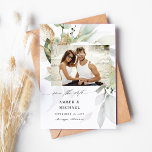 Reserve A Data Eucalyptus Glow Foto para salvar data 3<br><div class="desc">Peça aos seus convidados que estejam animados e prontos para celebrar o seu casamento ou festa com a sua Foto Eucalyptus Glow Salve o Cartão de Data.</div>