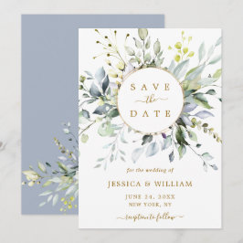 Reserve A Data Eucalyptus Greenery Wedding Sav